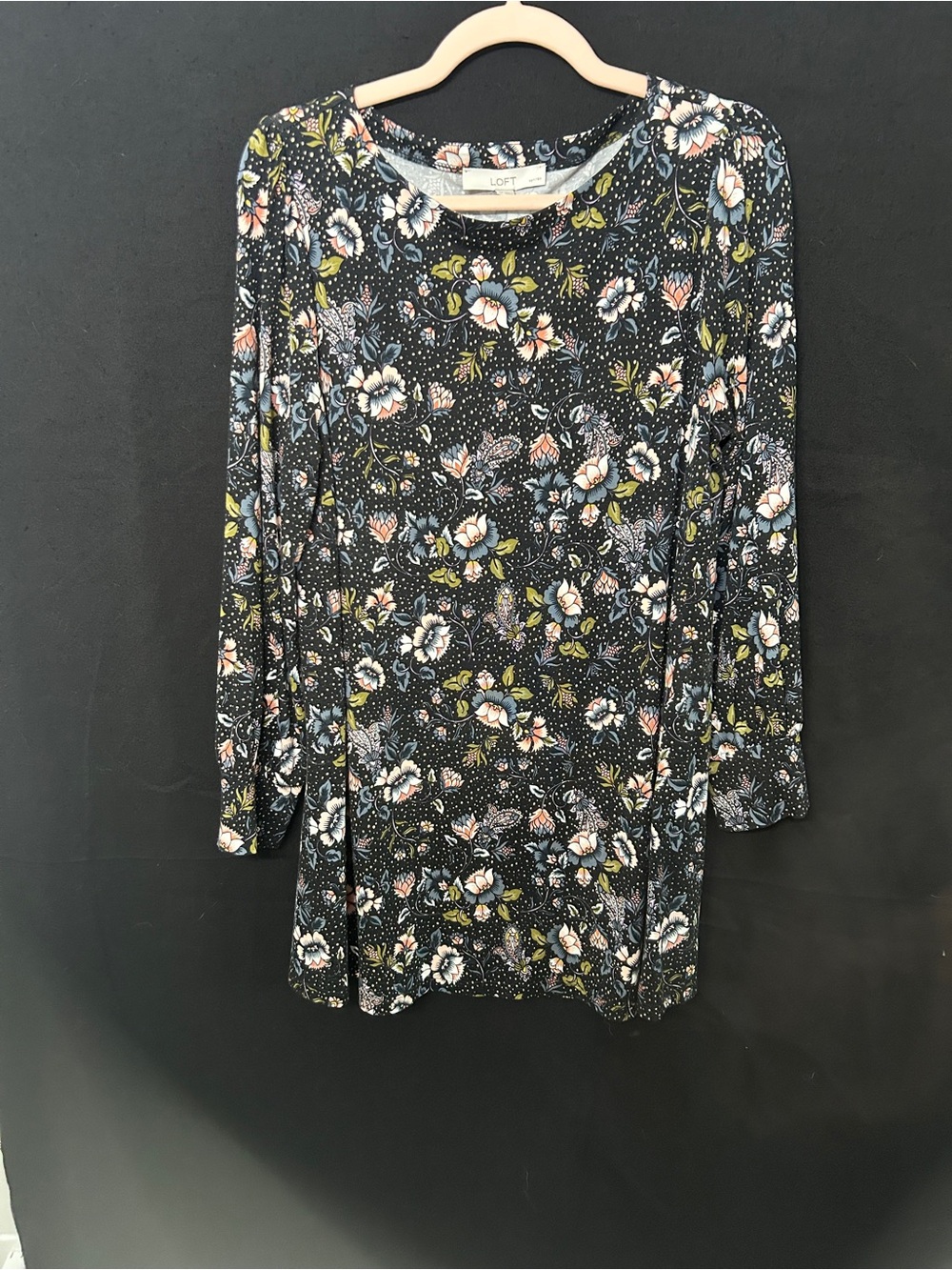 Women’s LOFT Petite Floral Long Sleeve Blouse LP